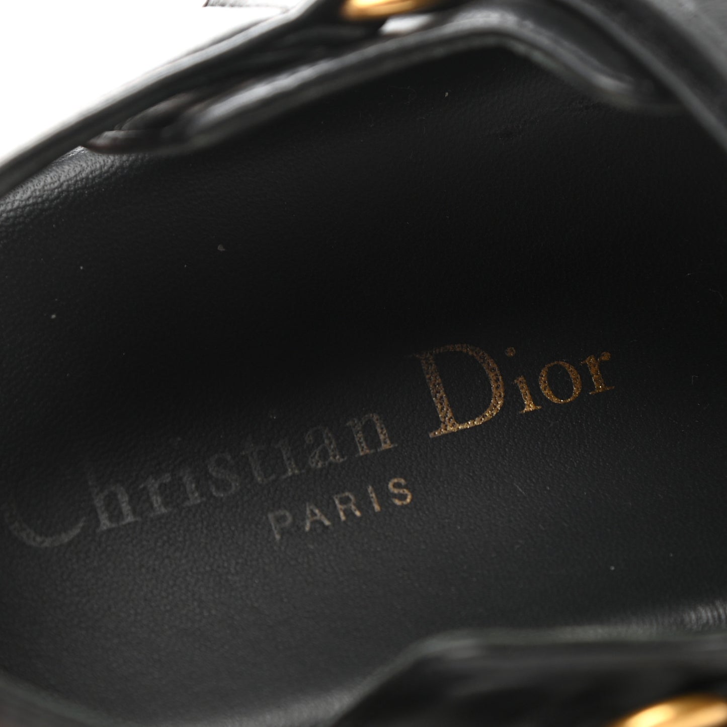 Lambskin Dioract Sandals 35.5 Black