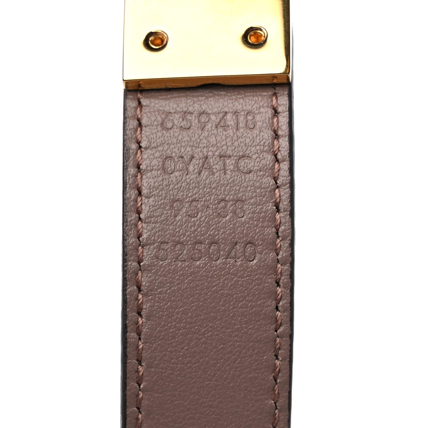 Plutone Calfskin Double G Reversible 20mm Belt 95 38 Porcelain Rose White