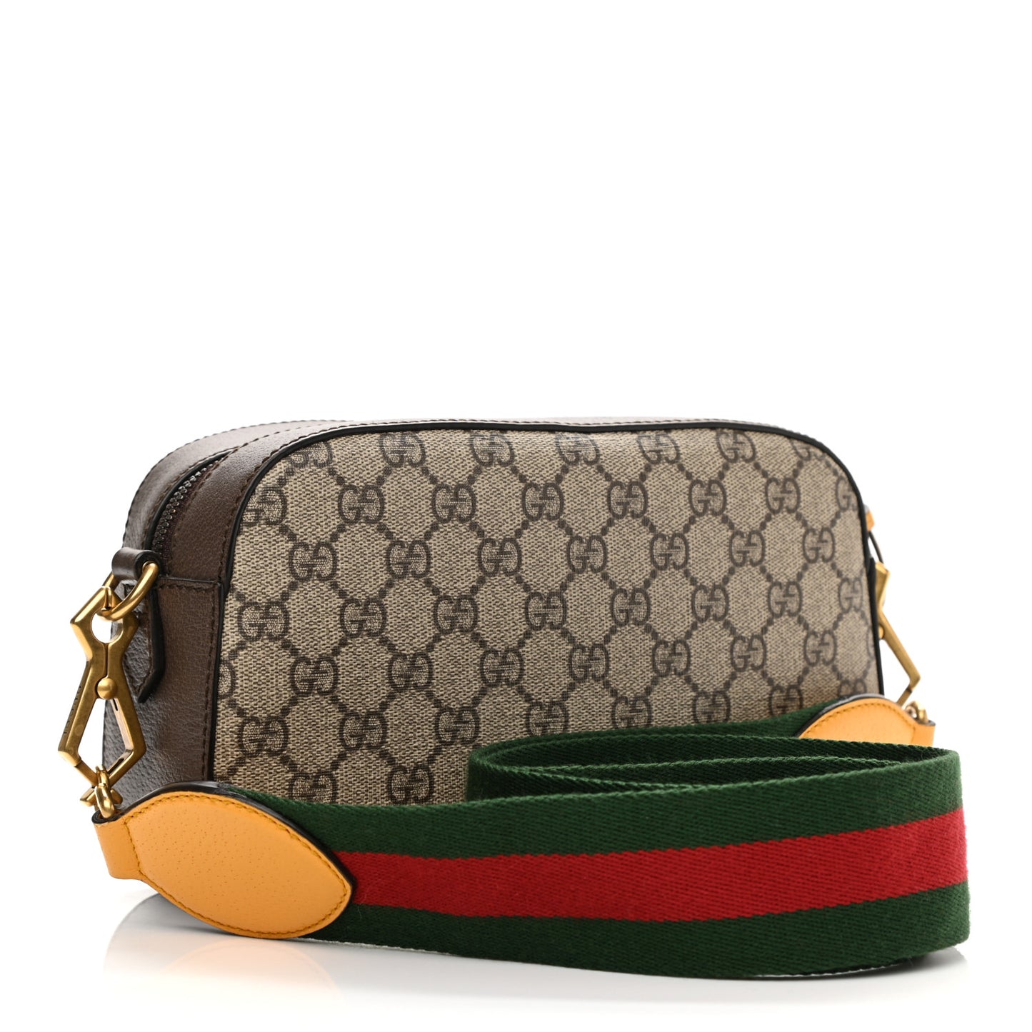 GG Supreme Monogram Web Neo Vintage Shoulder Bag Beige New Acero Crop