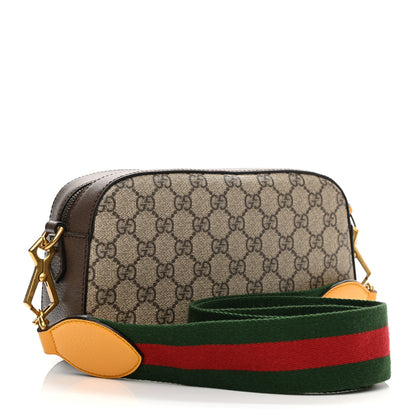 Gucci GG Supreme Monogram Web Neo Vintage Shoulder Bag Beige New Acero Crop 3 of 11