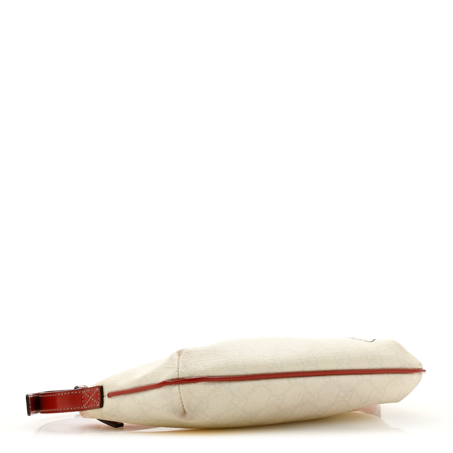 GG Plus Monogram Tattoo Heart Boat Pochette Off White Red