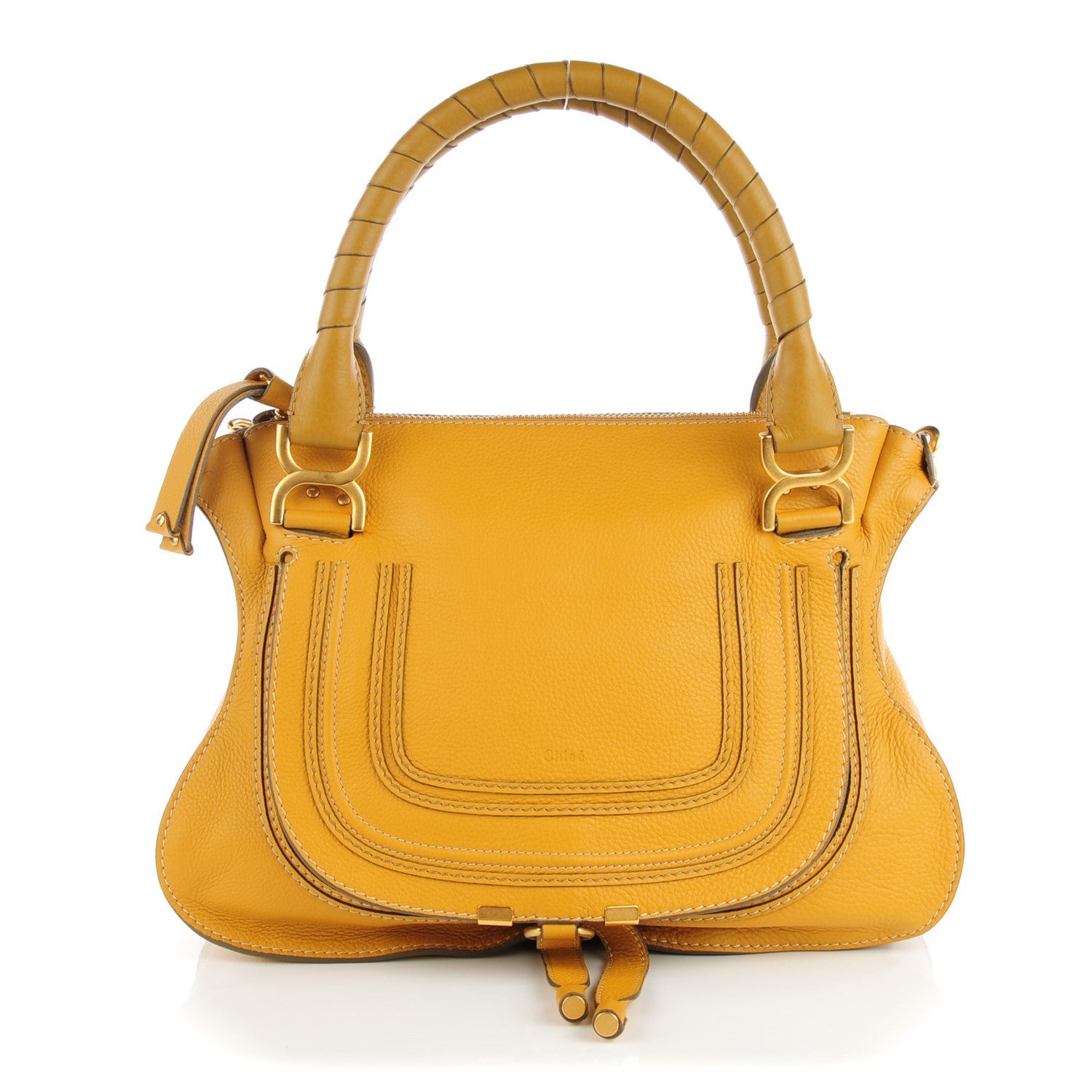 Chloe Calfskin Small Marcie Satchel Sunray 1 of 8