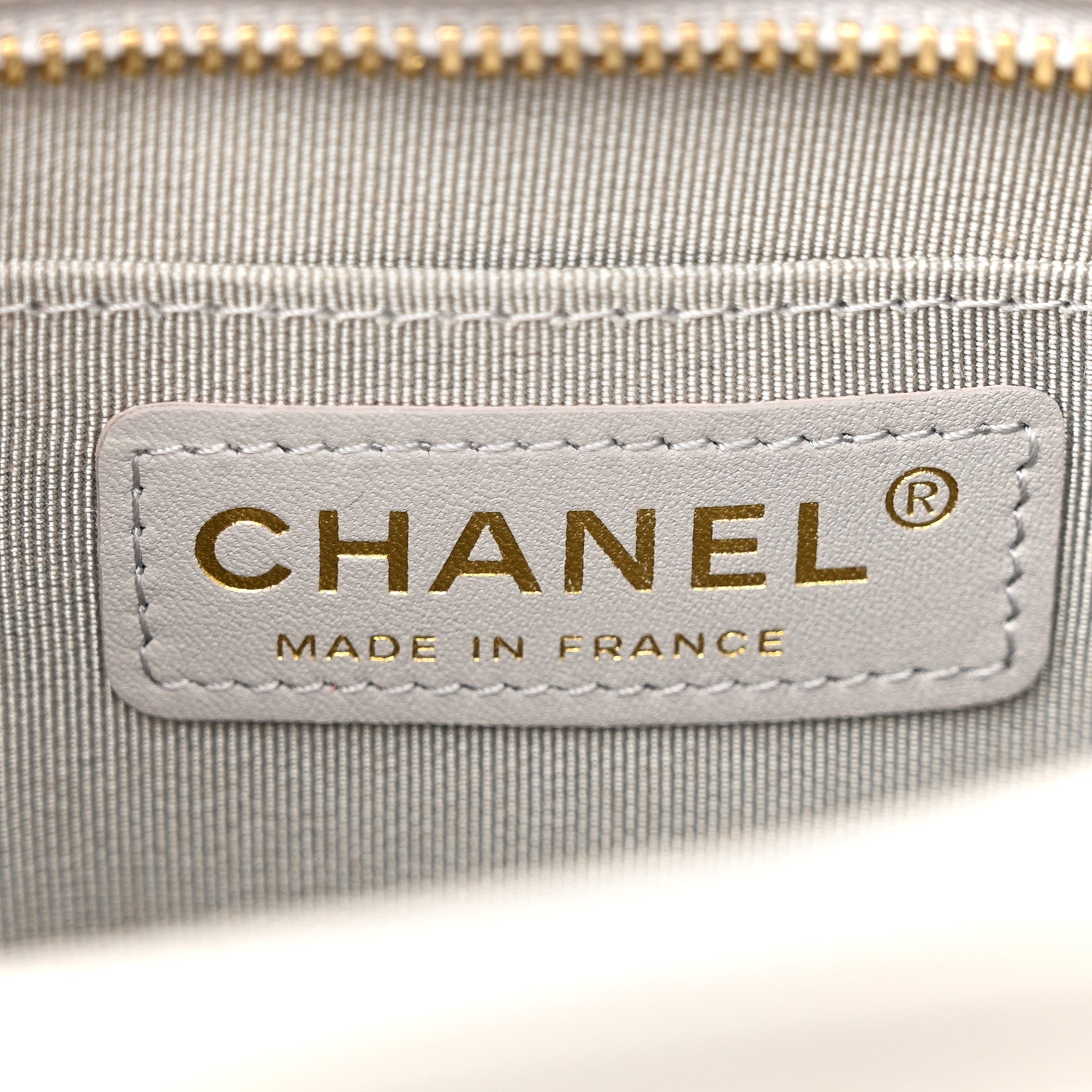 Chanel Calfskin Quilted CC Stitched Crossbody Camera Case Light Grey 6 of 13