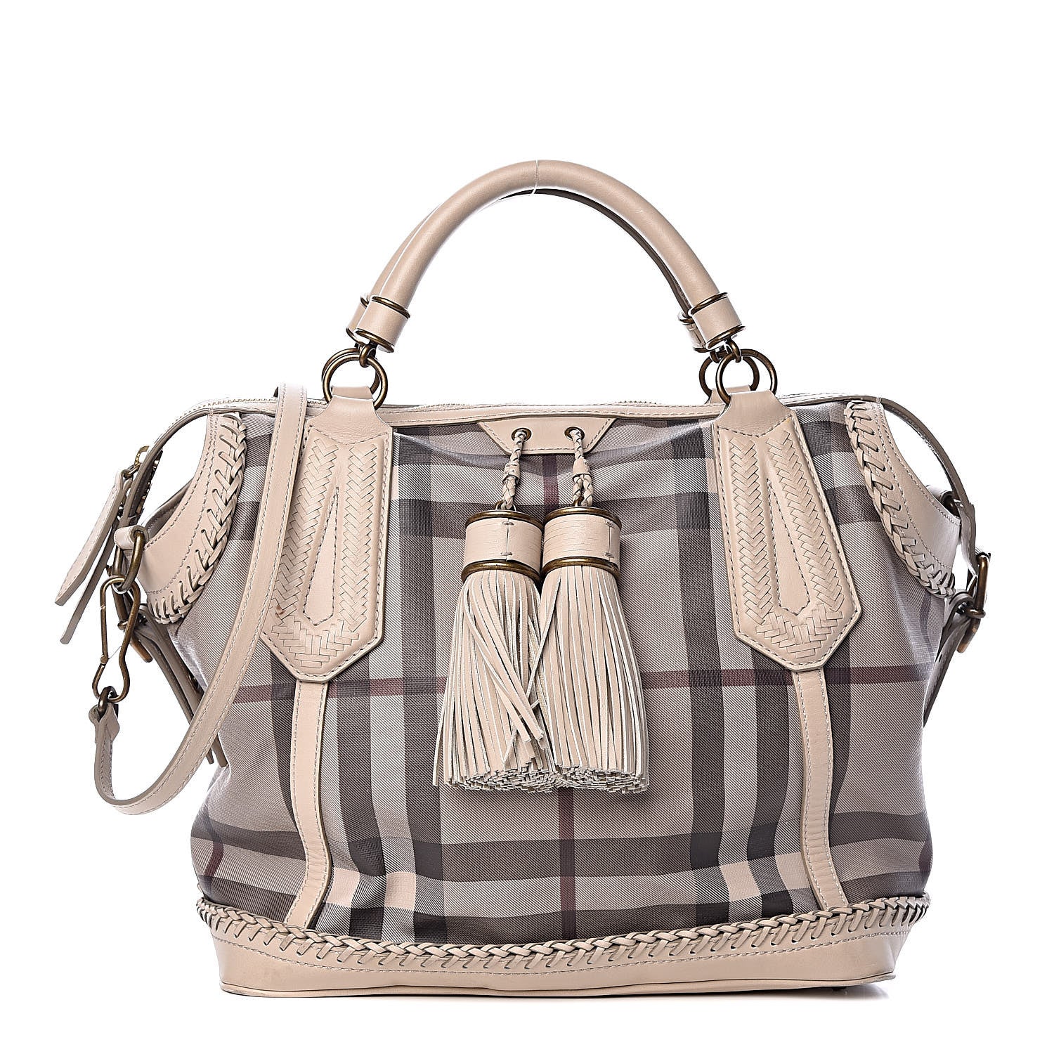 Burberry Smoked Check Medium Ellers Tote Trench 1 of 18