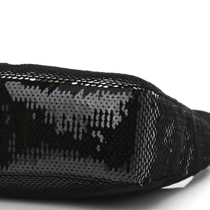 Prada Paillettes Sequin Mini Re-Edition 2000 Bag Black White 11 of 11