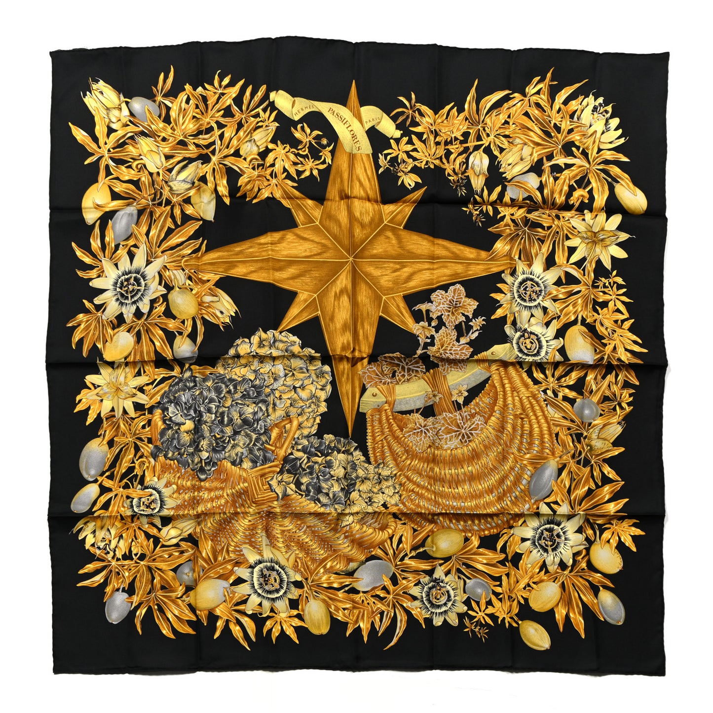 Silk Passiflores Scarf 90