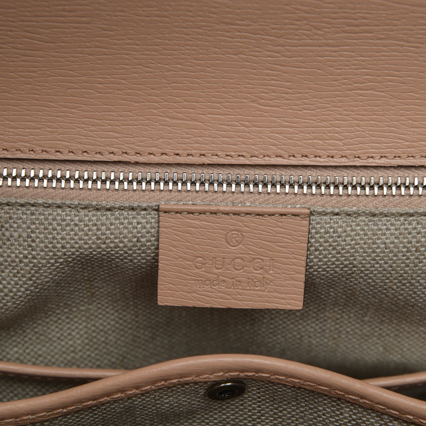 Shangai Calfskin Small Classic Bamboo Top Handle Bag Pink Apricot