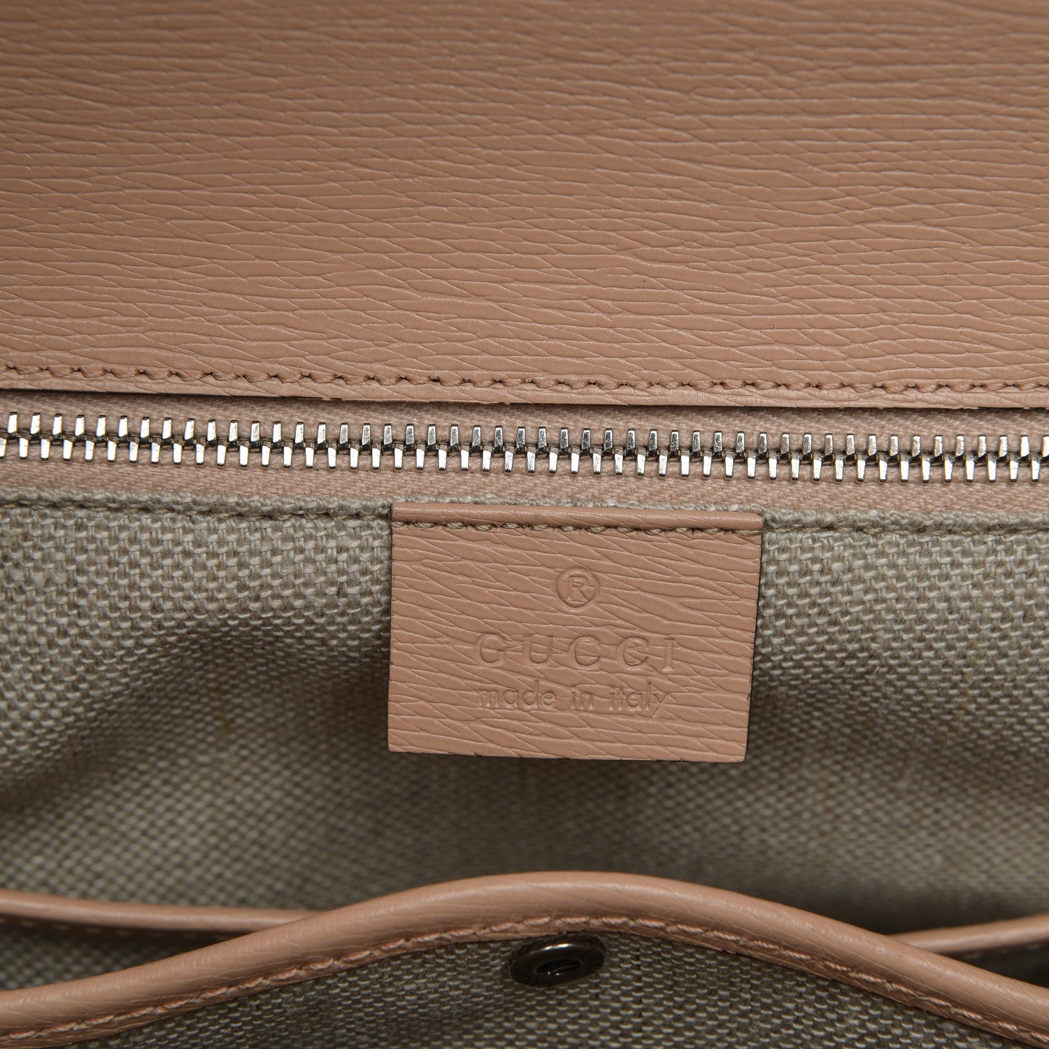 Gucci Shangai Calfskin Small Classic Bamboo Top Handle Bag Pink Apricot 6 of 13