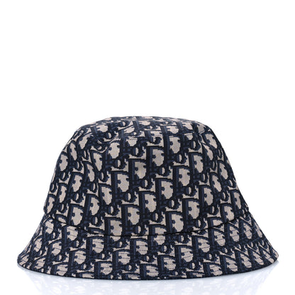 Christian Dior Oblique Reversible Teddy-D Brim Bucket Hat 59 Blue 4 of 13