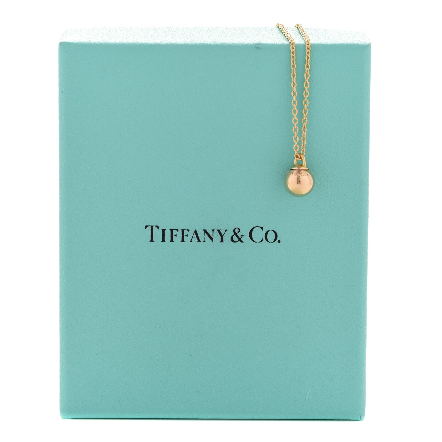 Tiffany 18K Rose Gold 8mm HardWear Ball Pendant Necklace 6 of 6