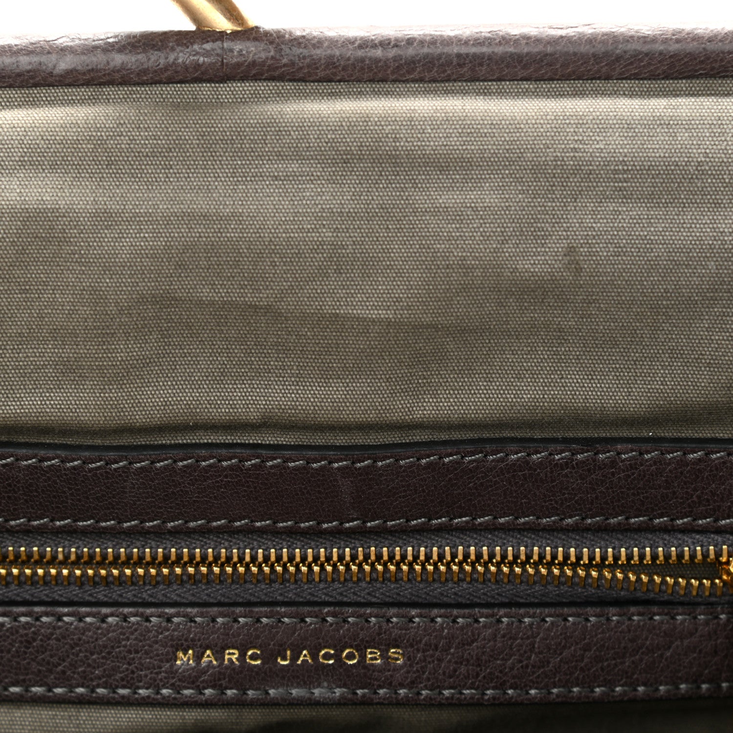 Marc Jacobs Calfskin Quilted Stam Brown 10 of 21