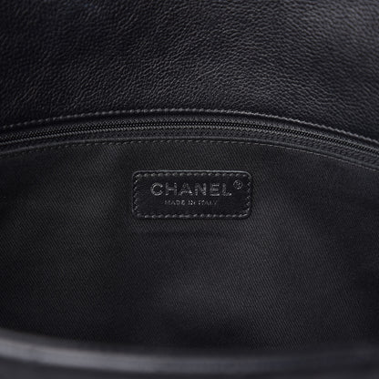 Chanel Grained Calfskin Stitched Large Braided With Style Flap Black 6 of 11