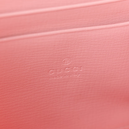 Gucci Azalea Calfskin Enamel Mini Dionysus Chain Wallet New Cherry Red Wild Rose Off White 6 of 11