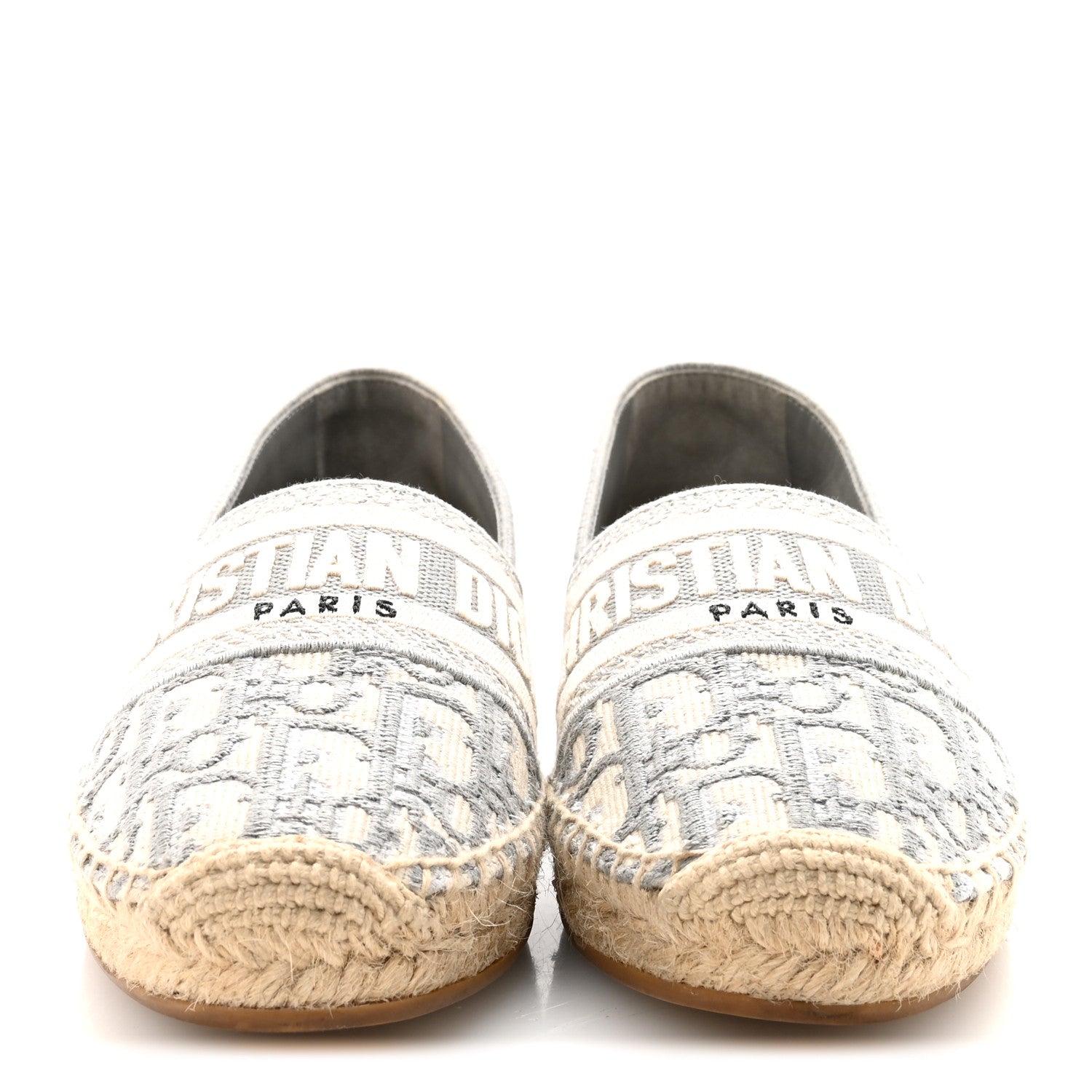 Christian Dior Oblique Embroidered Granville 15mm Espadrilles 35.5