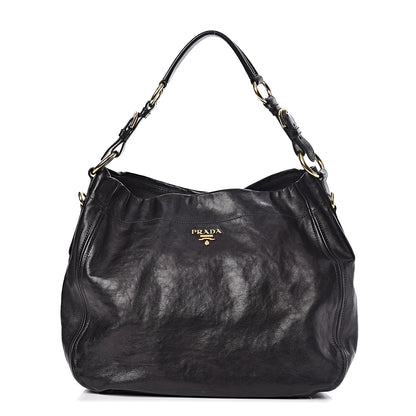 Prada Glace Calf Hobo Black 1 of 11