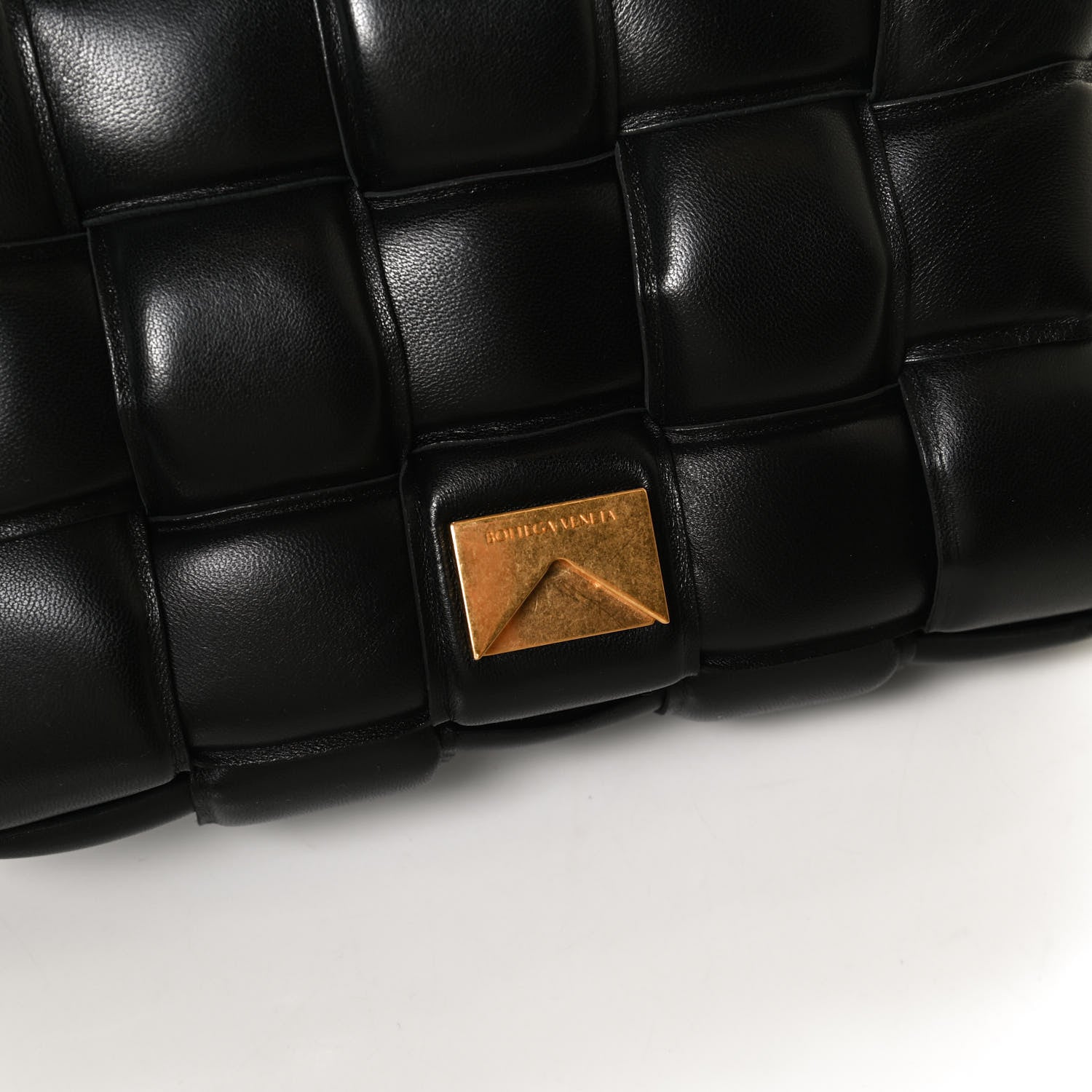 Bottega Veneta Lambskin Maxi Intreccio Padded Chain Cassette Crossbody Bag Black 12 of 12