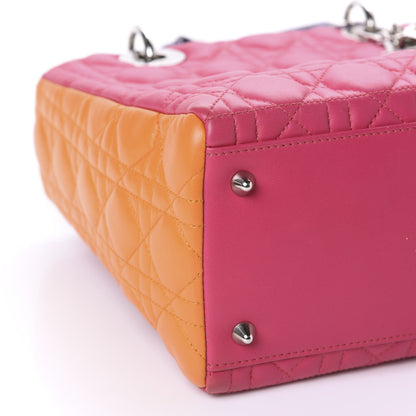 Christian Dior Lambskin Cannage Medium Tri-Color Lady Dior Pink 6 of 10