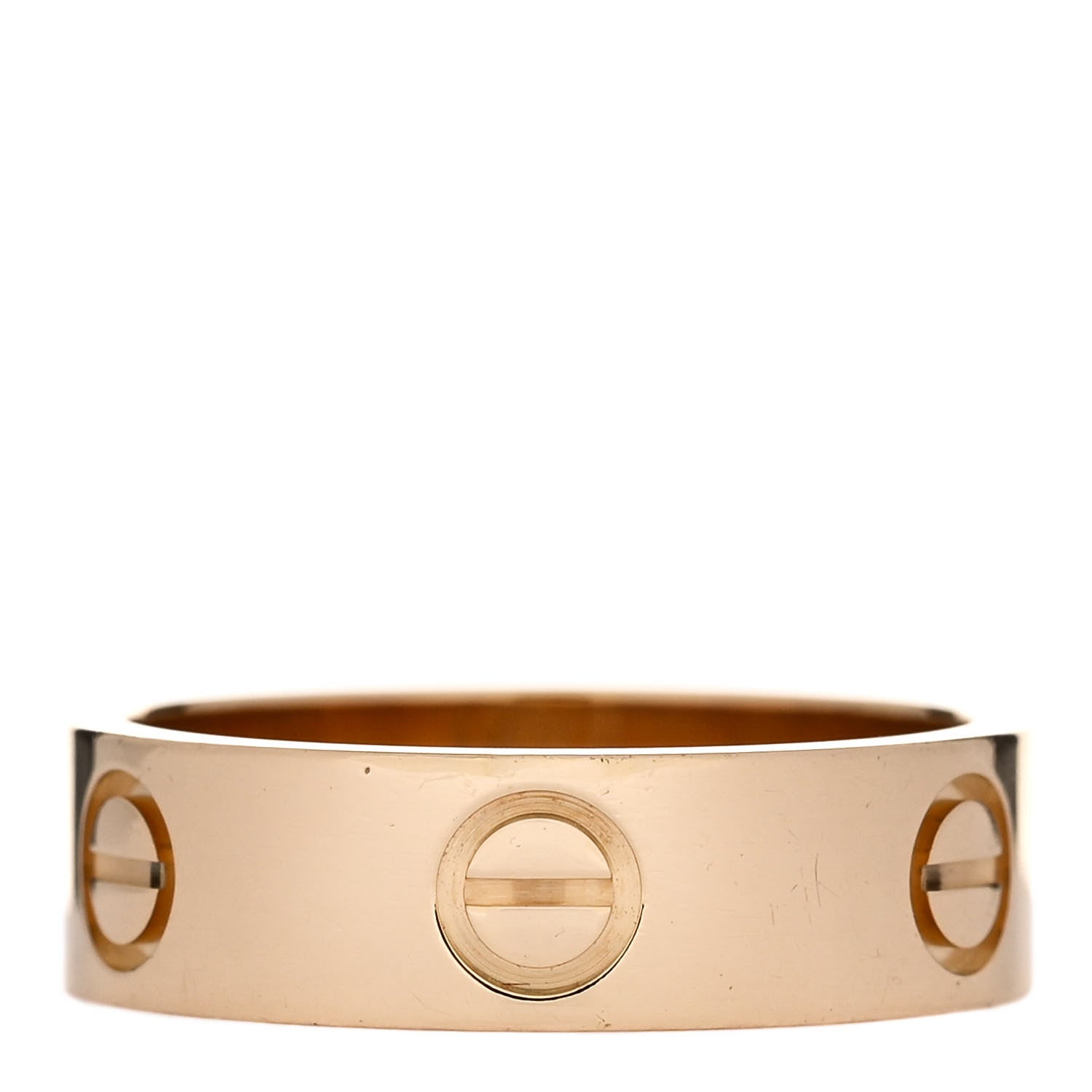 Cartier 18K Yellow Gold 5.5mm LOVE Ring 53 6.5 3 of 4
