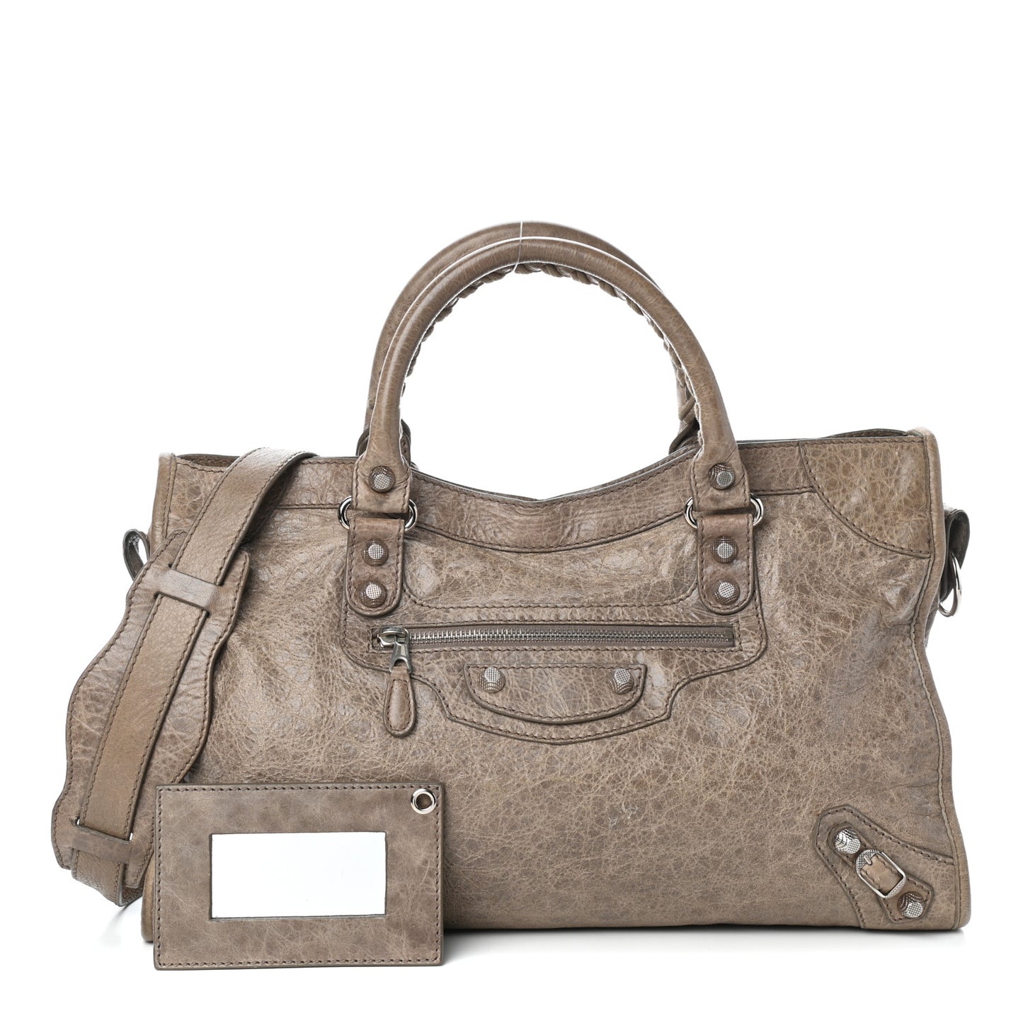 Agneau Giant 12 Silver Hardware City Gris Poivre