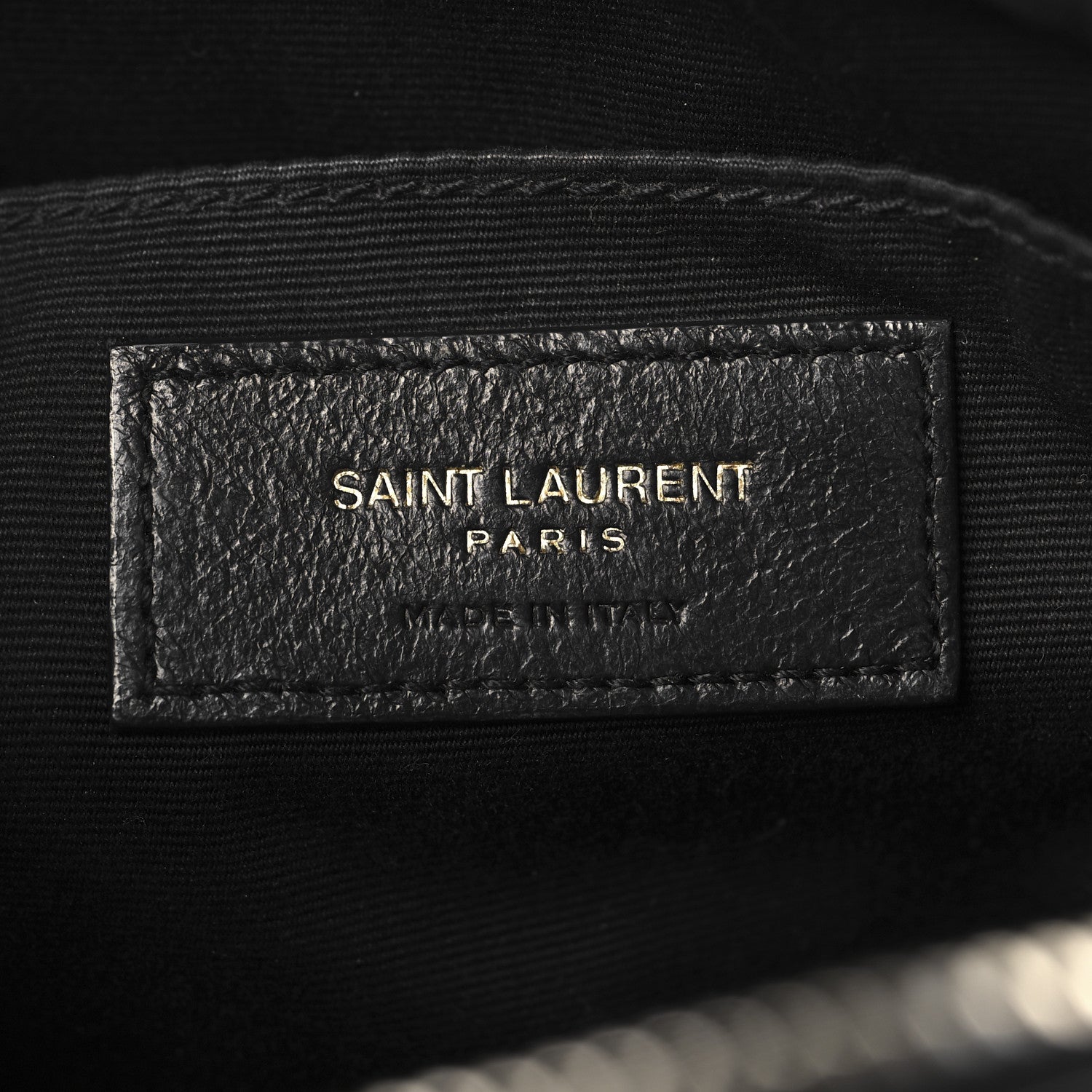 Saint Laurent Calfskin Matelasse Monogram Lou Camera Bag Black 6 of 13