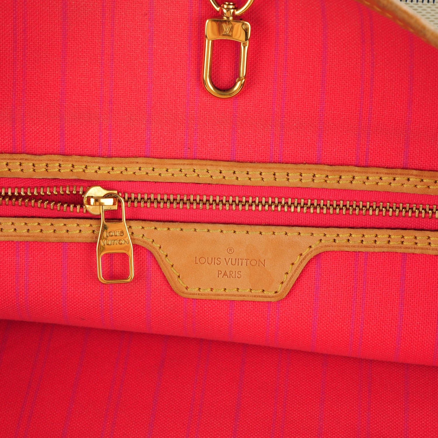 Louis Vuitton Damier Azur Delightful MM Pink 6 of 7