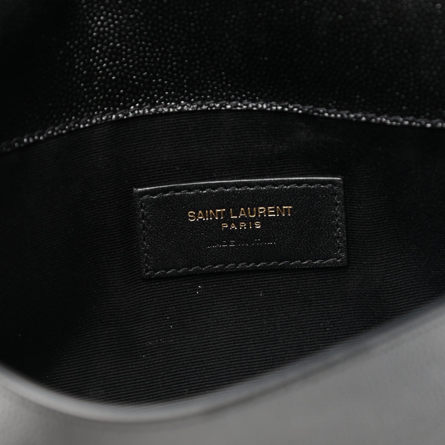 Saint Laurent Grain De Poudre Uptown Pouch Black 6 of 7