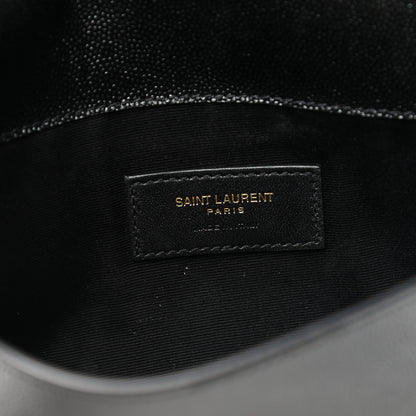 Saint Laurent Grain De Poudre Uptown Pouch Black 6 of 7