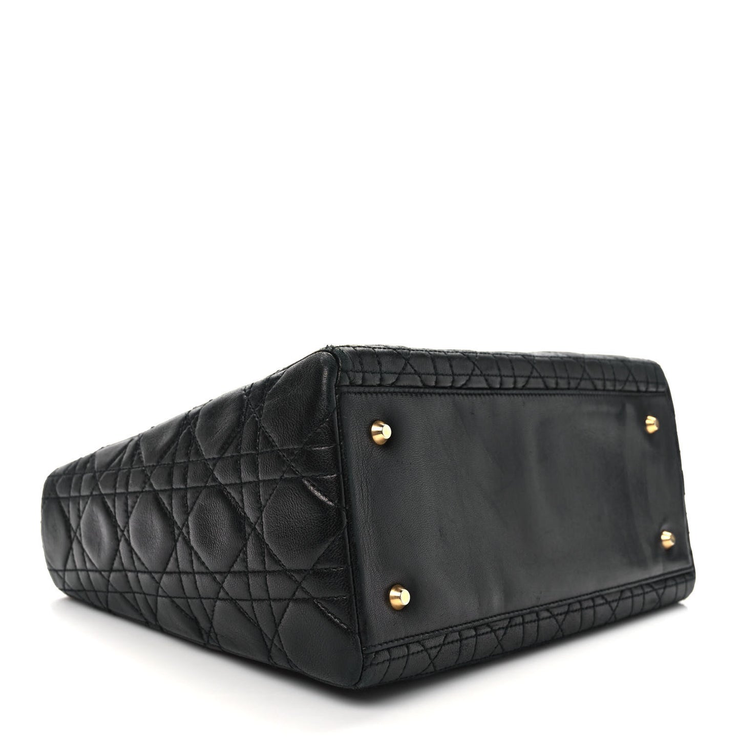 Lambskin Cannage Medium Lady Dior Black