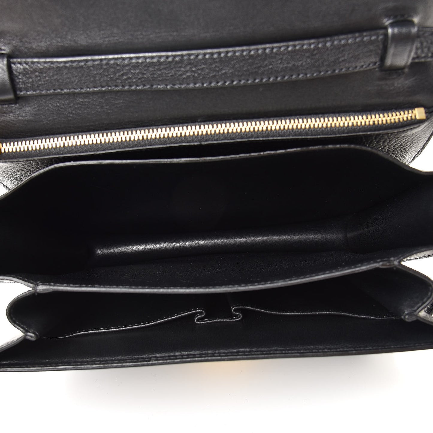 Goatskin Medium Classic Box Flap Bag Black