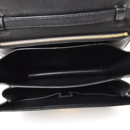Celine Goatskin Medium Classic Box Flap Bag Black 5 of 10