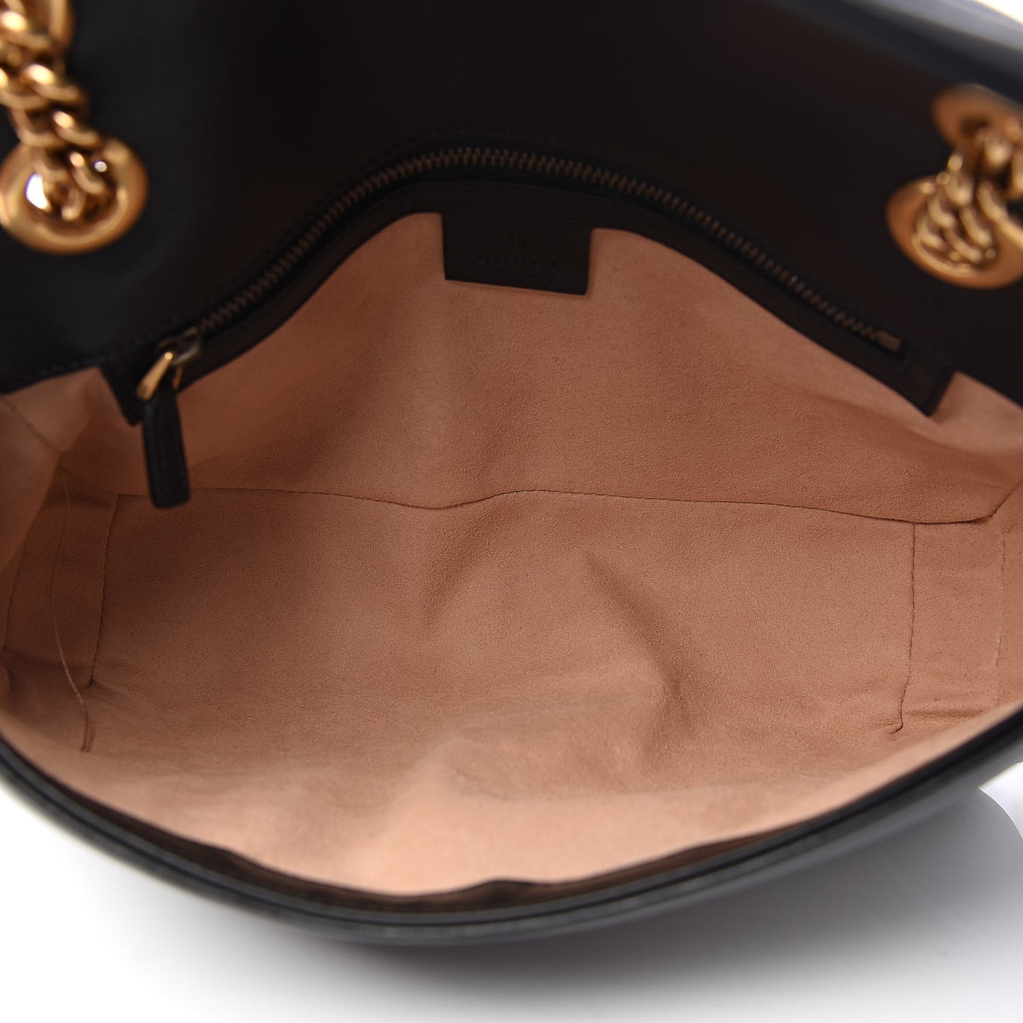 Calfskin Matelasse Small GG Marmont Shoulder Bag Black