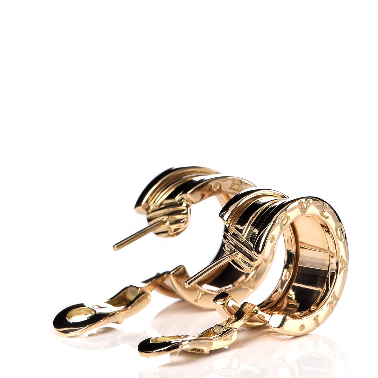18K Yellow Gold B.Zero1 Hoop Earrings