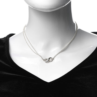 Tiffany Sterling Silver Figure 8 Pendant Necklace 2 of 5
