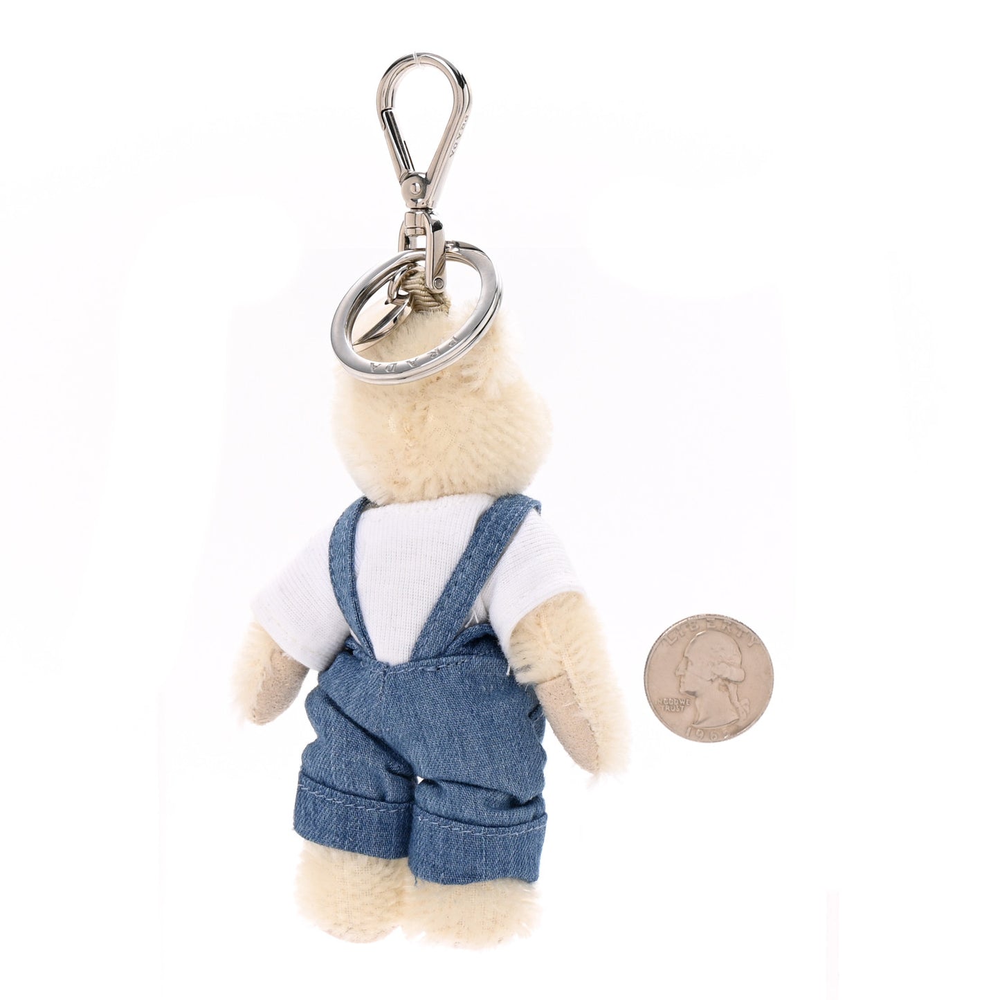 Trick Teddy Bear Keychain Charm