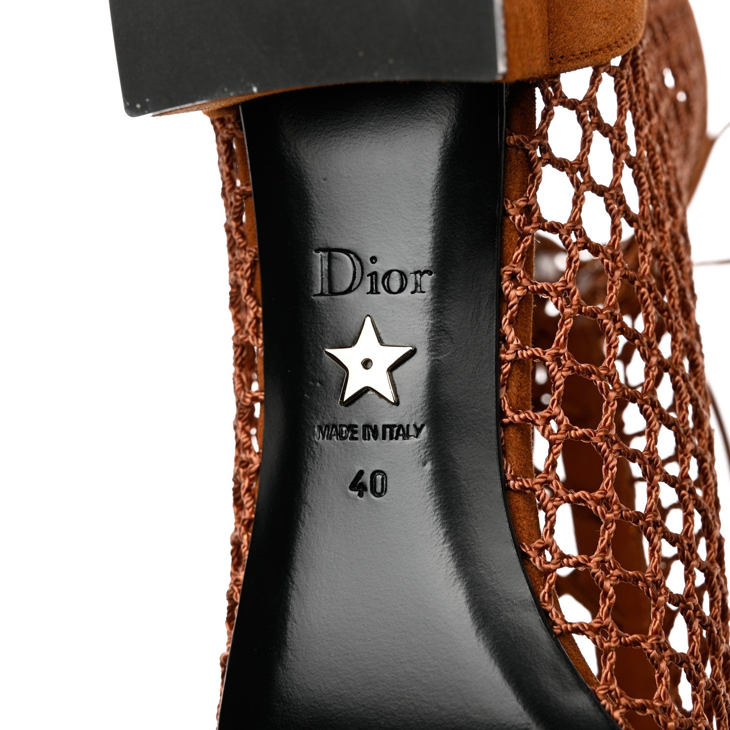 Christian Dior Suede Resille Naughtily-D 30mm Ankle Boots 40 Golden Brown 8 of 10