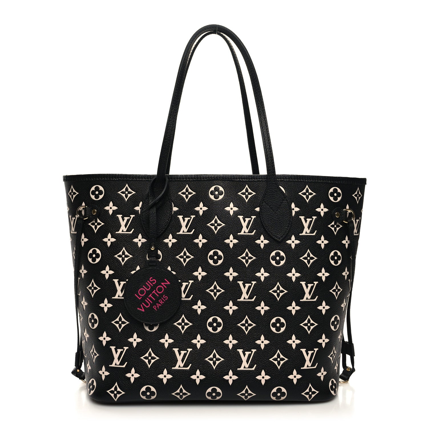 Louis Vuitton Empreinte Spring In The City Neverfull MM Black White Pink 1 of 9