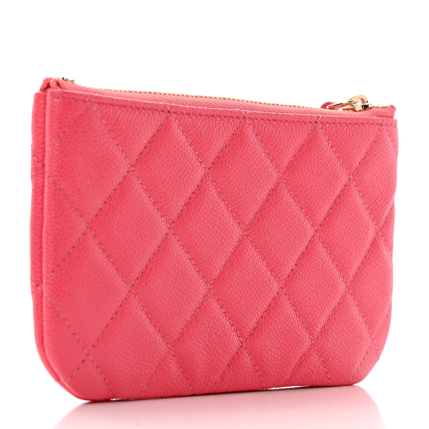 Chanel Caviar Quilted Small Cosmetic Case Pink 3 of 8