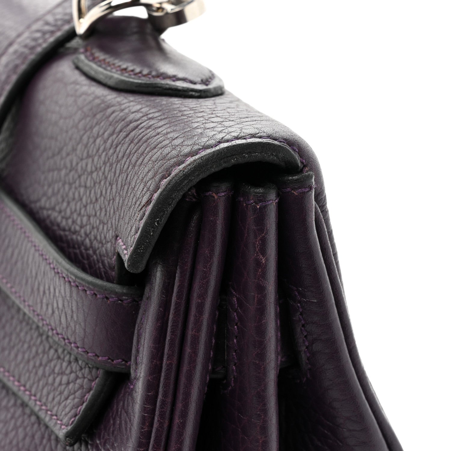 Hermes Taurillon Clemence Kelly Retourne 35 Raisin 18 of 18