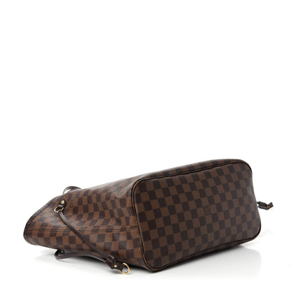 Louis Vuitton Damier Ebene Neo Neverfull MM Rose Ballerine 4 of 14