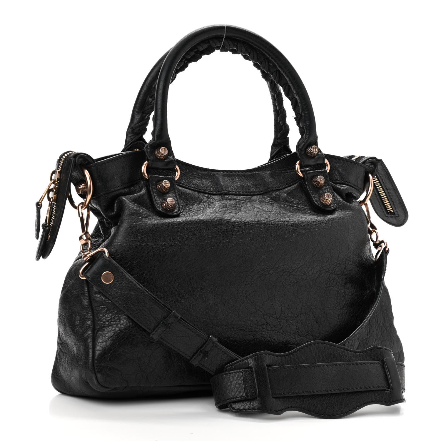 Balenciaga Agneau Giant 12 Rose Gold Hardware Town Black 3 of 13