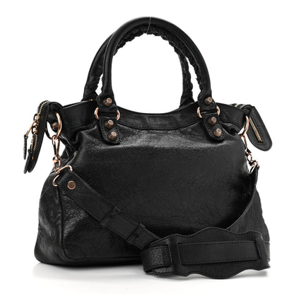 Balenciaga Agneau Giant 12 Rose Gold Hardware Town Black 3 of 13