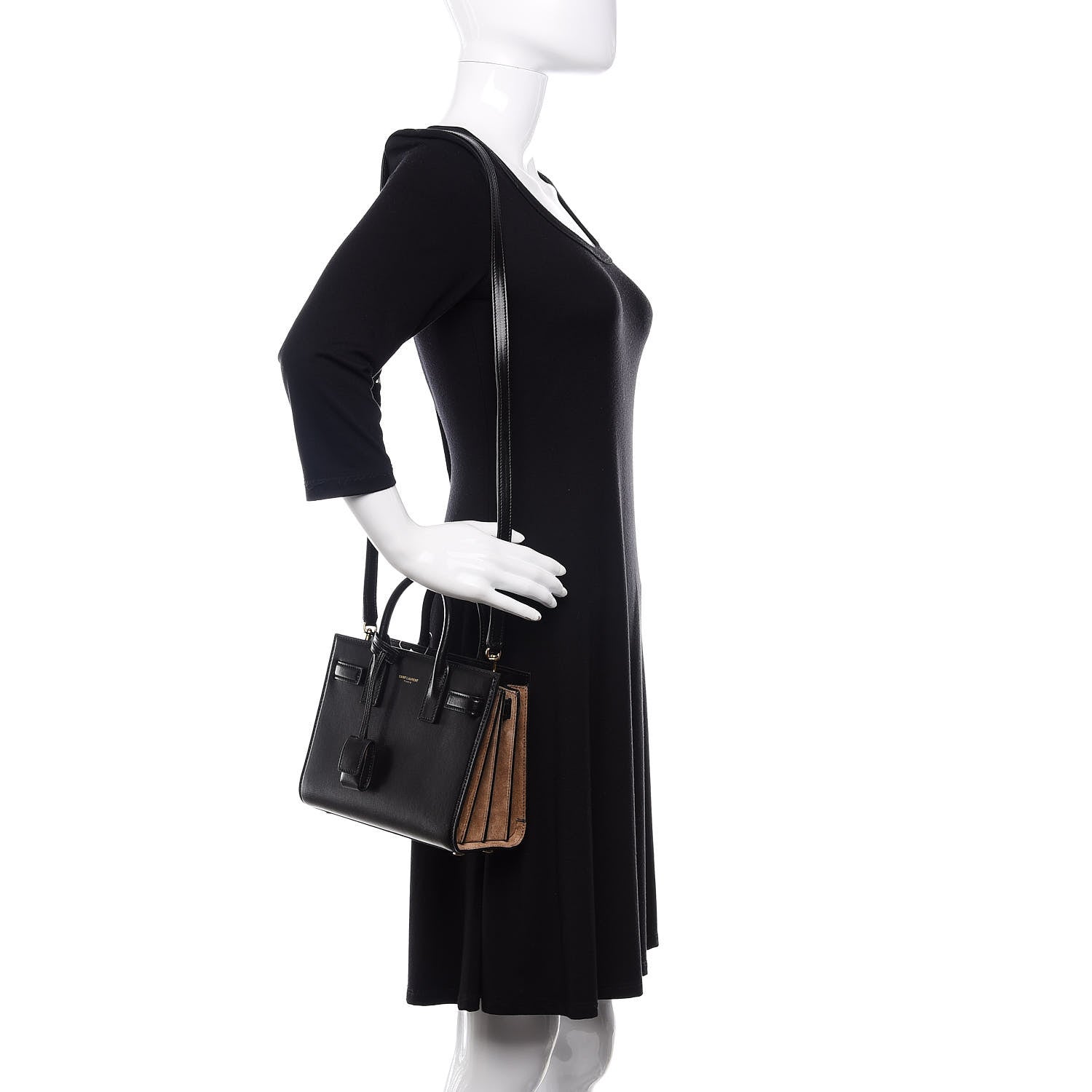 Saint Laurent Calfskin Nano Sac De Jour Black 2 of 10