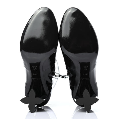 Louis Vuitton Patent Uniformes Silhouette Ankle Boots 37.5 Black 4 of 4