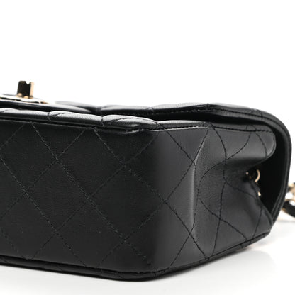 Chanel Lambskin Quilted Mini Rectangular Flap Black 9 of 9