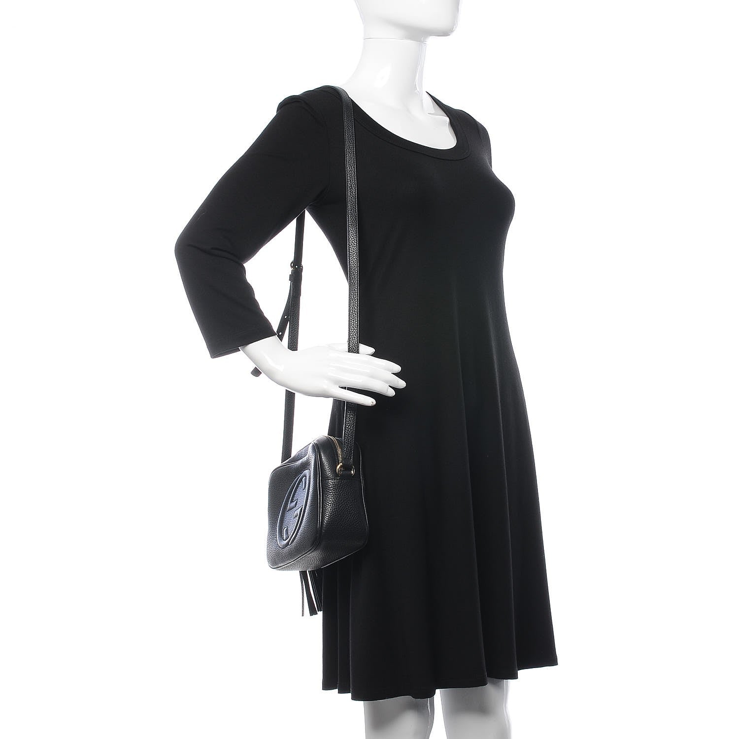 Gucci Pebbled Calfskin Small Soho Disco Bag Black 2 of 10