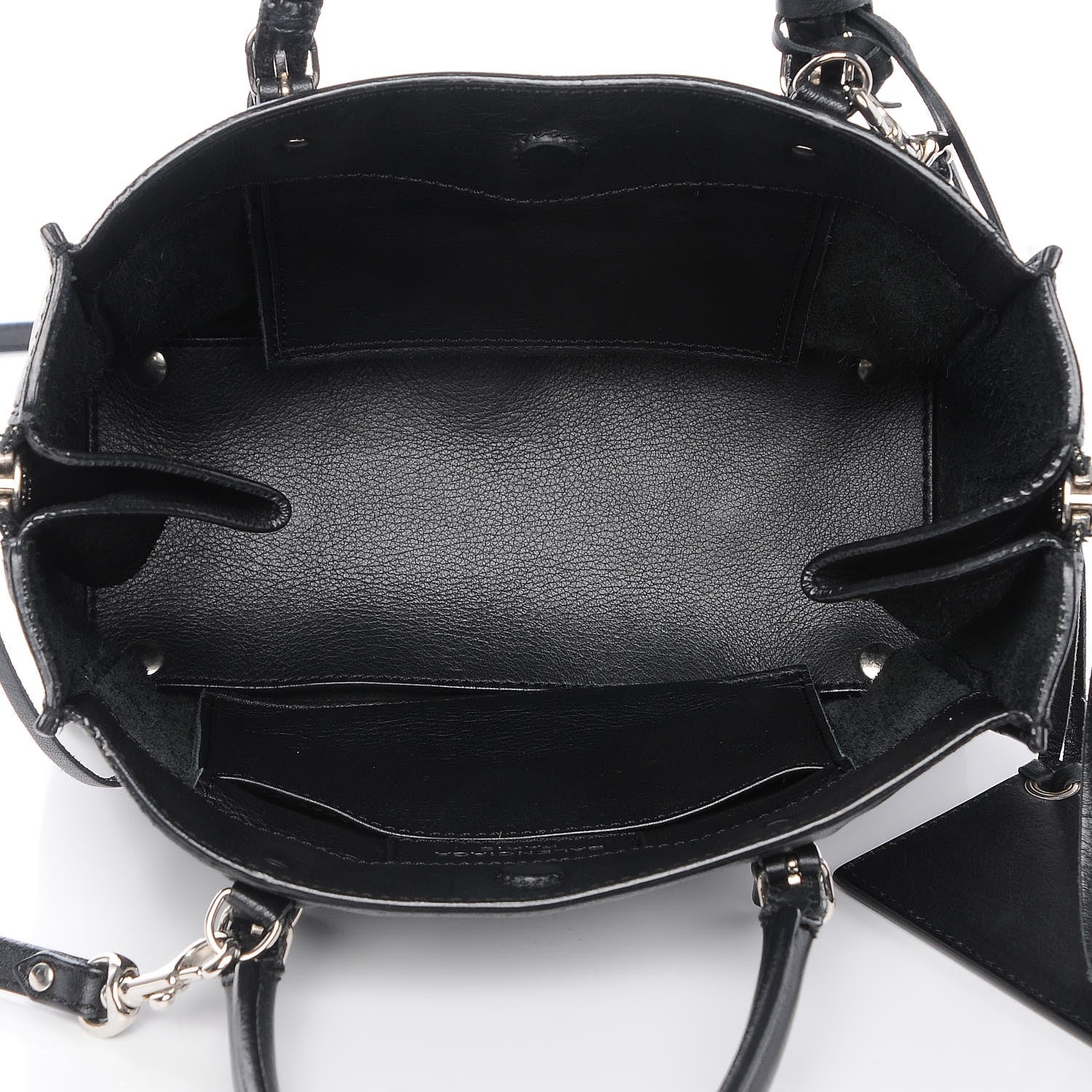 Balenciaga Calfskin Papier Mini A4 Tote Black 6 of 8
