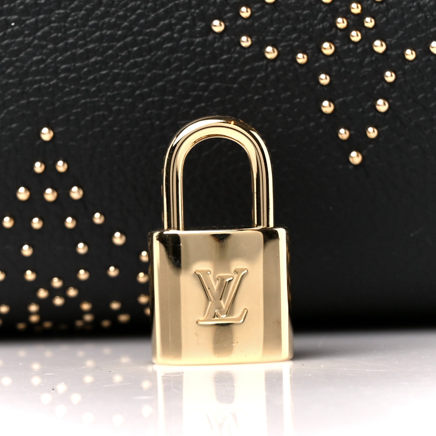 Louis Vuitton Empreinte Monogram Giant Studded Speedy Bandouliere 25 Black 7 of 12