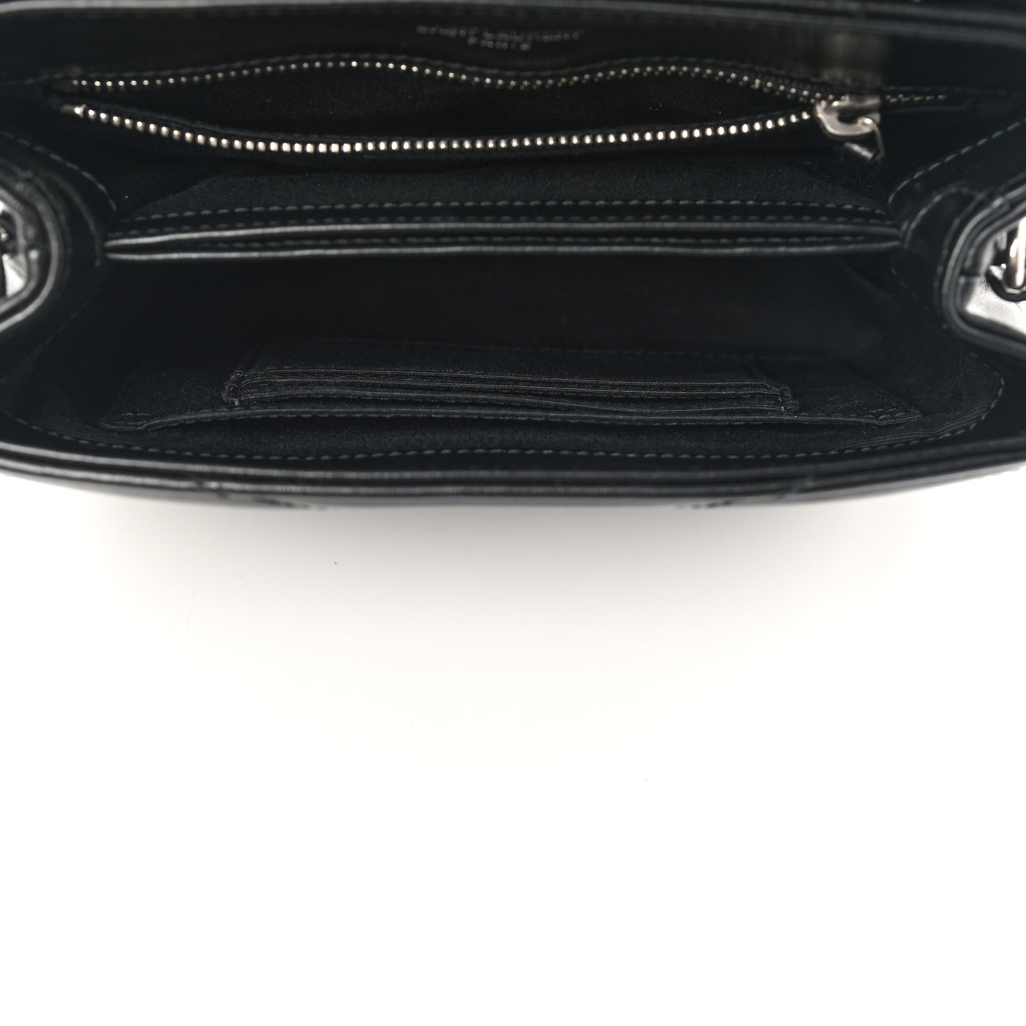 Calfskin Y Quilted Monogram Toy Loulou Crossbody Bag Black