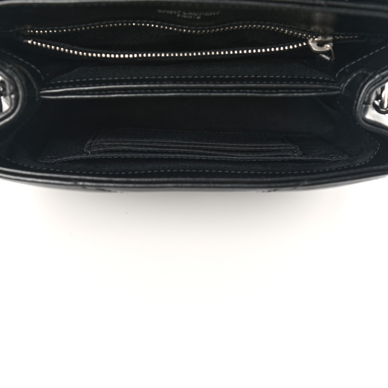 Saint Laurent Calfskin Y Quilted Monogram Toy Loulou Crossbody Bag Black 5 of 12