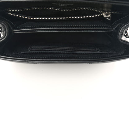 Saint Laurent Calfskin Y Quilted Monogram Toy Loulou Crossbody Bag Black 5 of 12